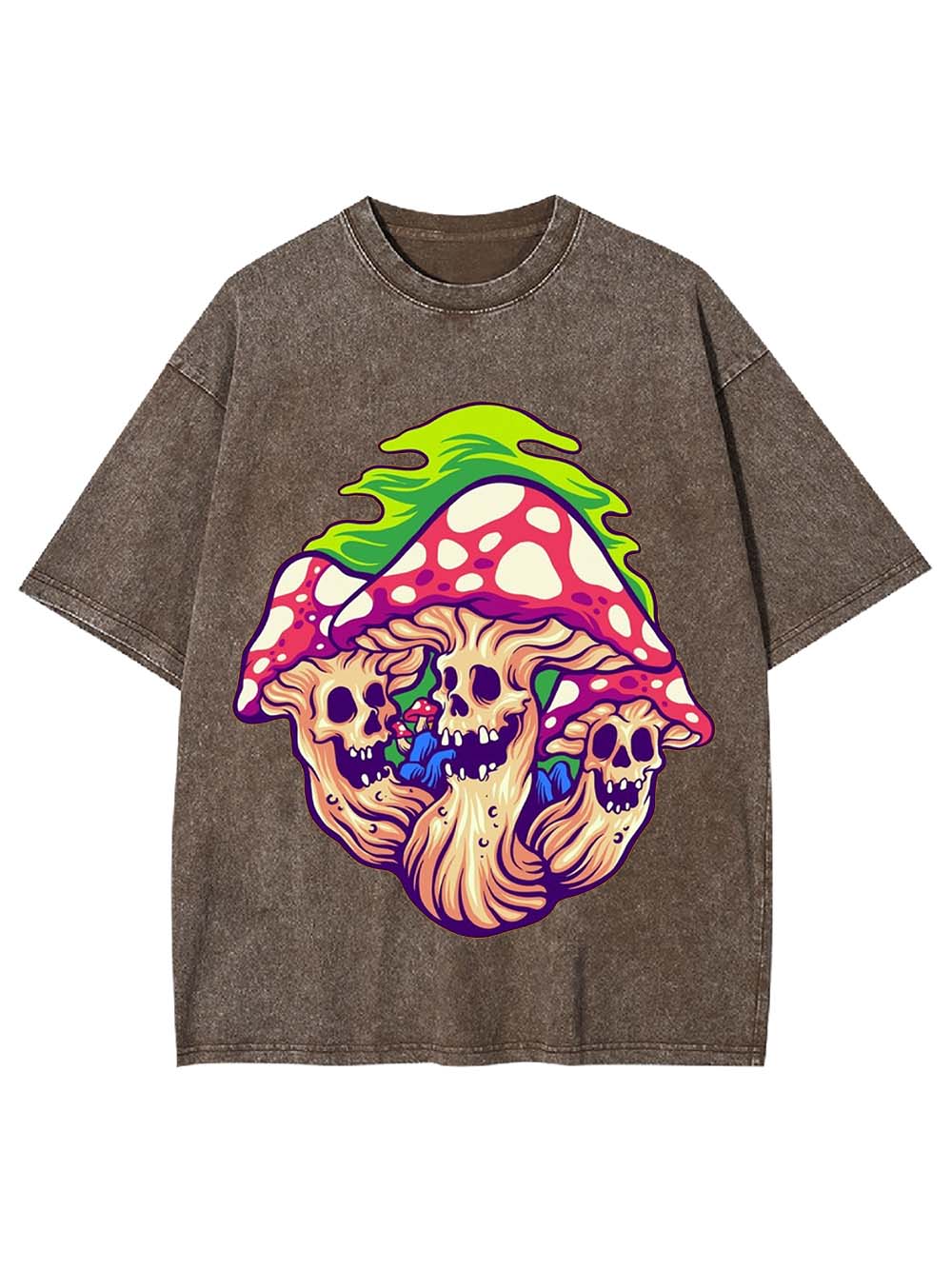 Skull Shrooms Washed Tshirt