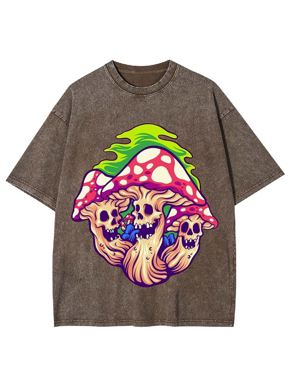 Skull Shrooms Washed Tshirt