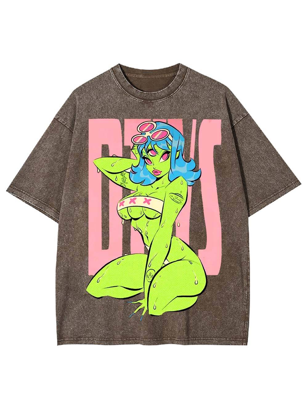 Alien Diva Washed Tshirt