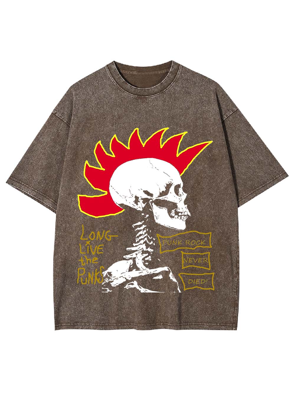 Long Live Punk Rock Washed Tshirt