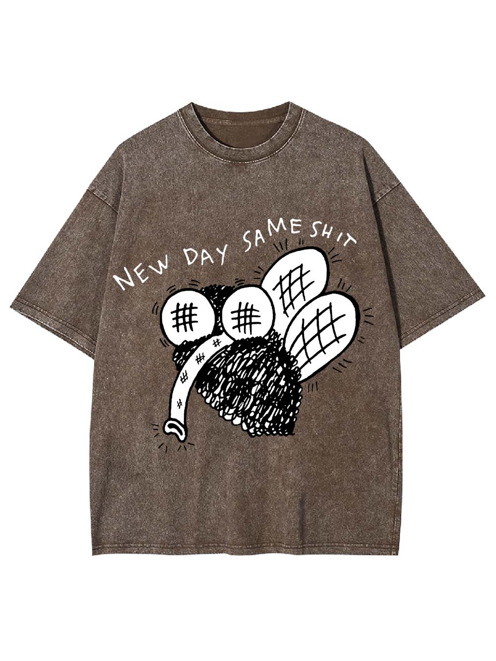 New Day Same Shit Washed Tshirt
