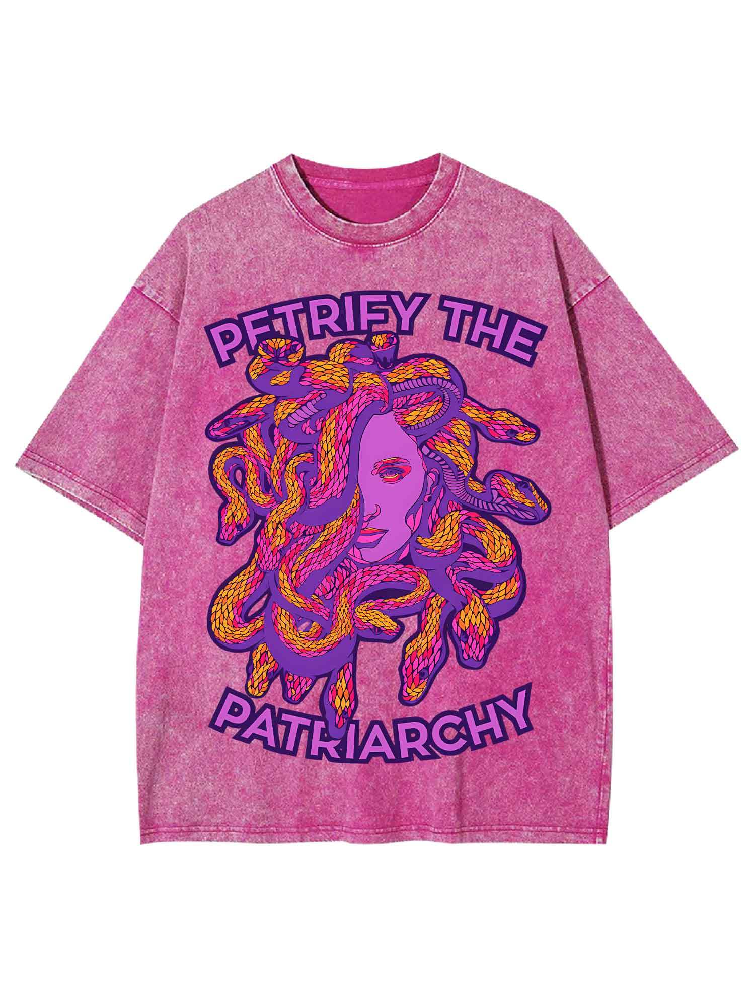 PETRIFY THE PATRIARCHY WASHED TSHIRT