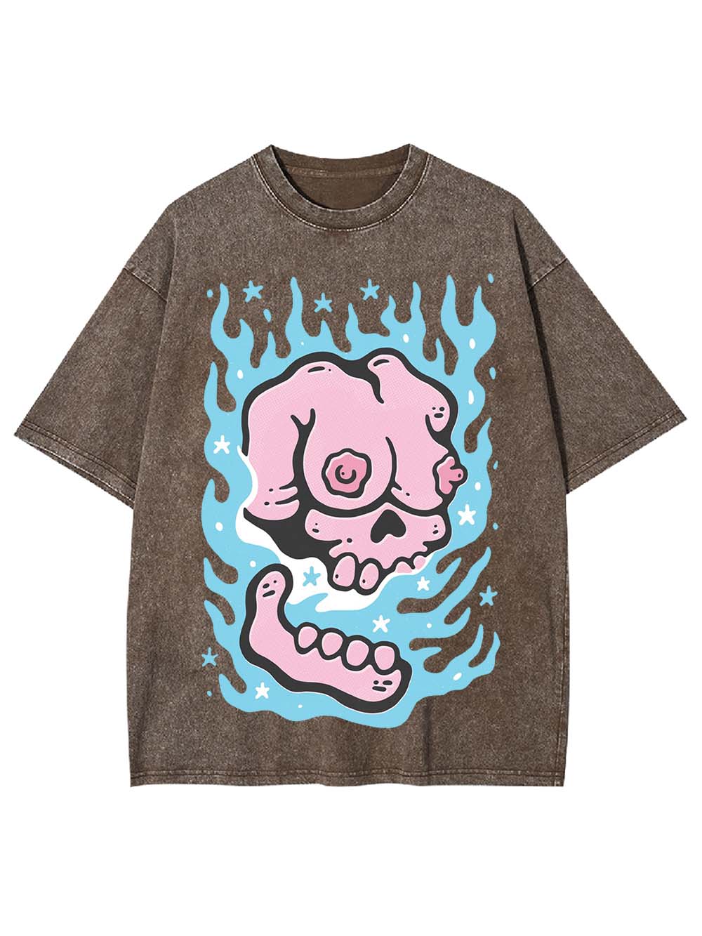 BURNING WASHED TSHIRT