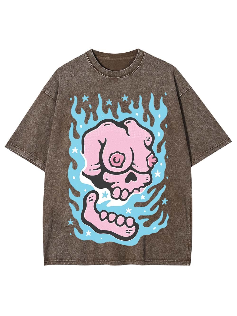 BURNING WASHED TSHIRT