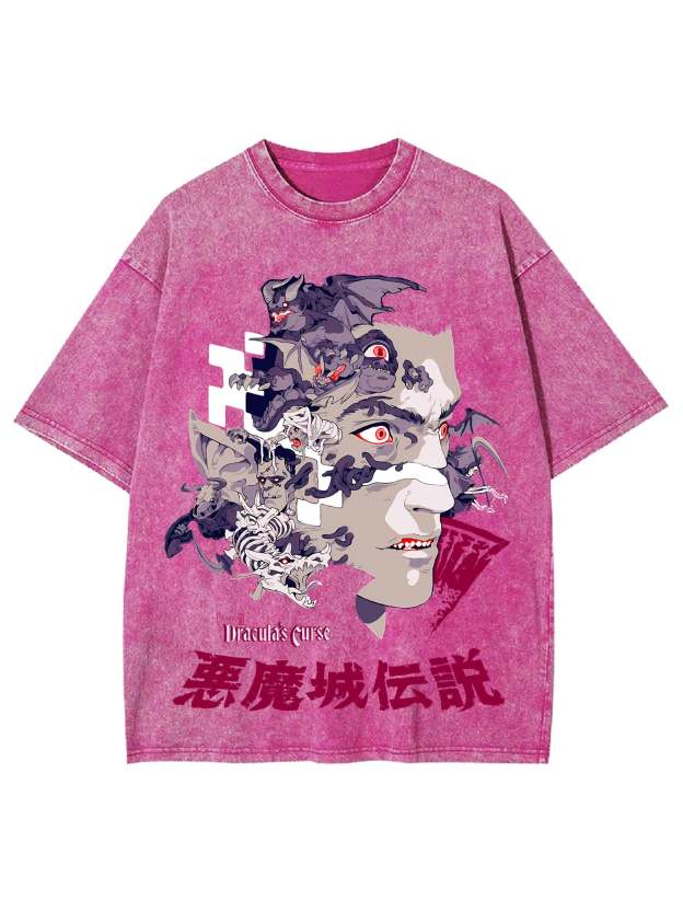 Curse Of The Vampire King Washed Tshirt
