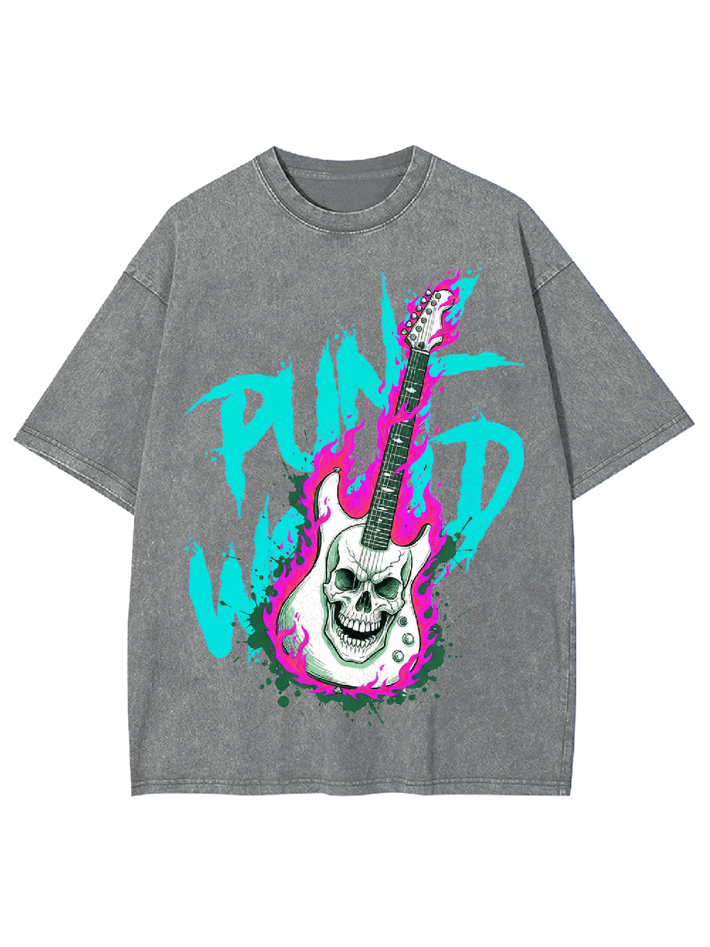Punk World Washed Tshirt