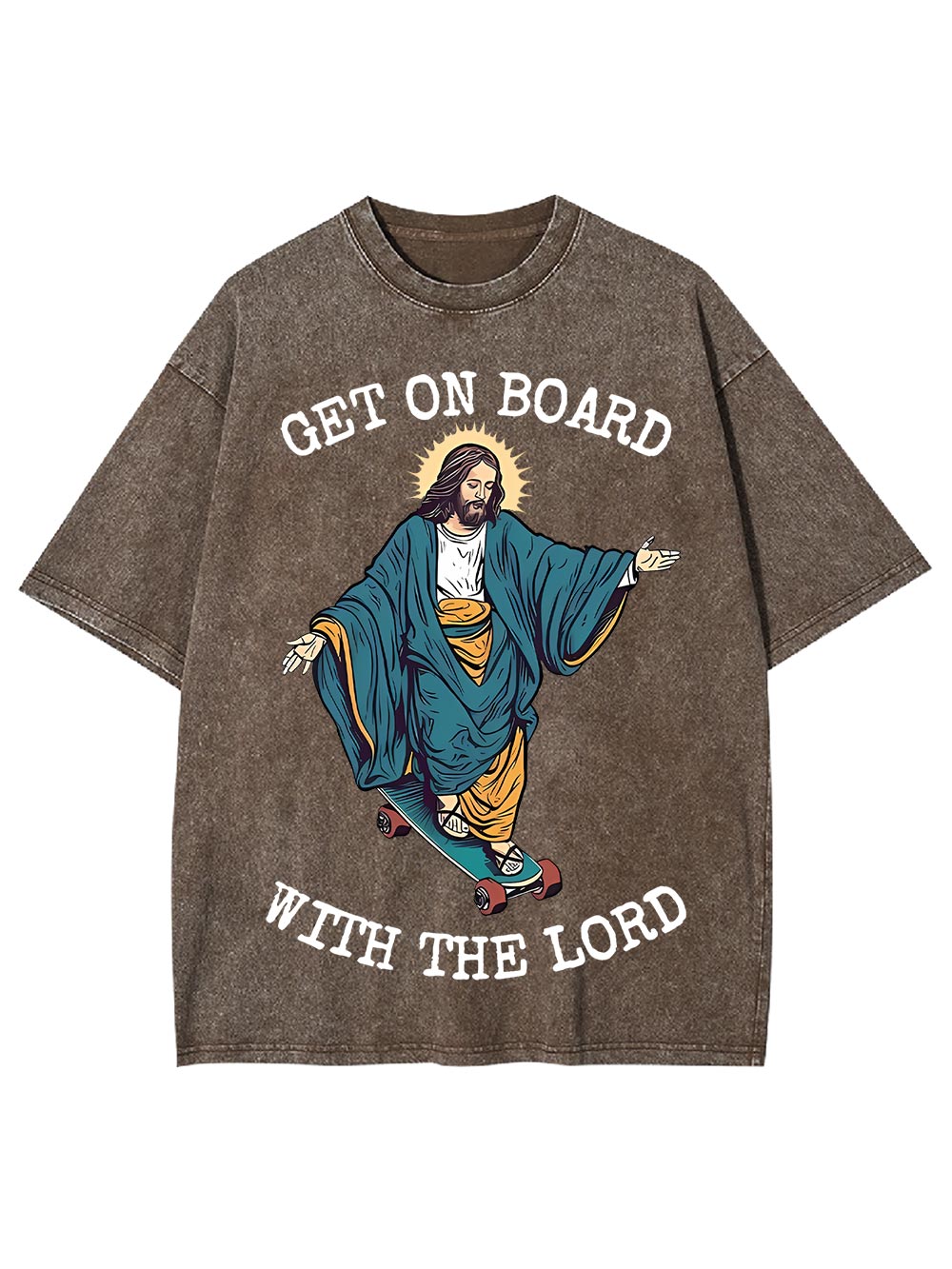 Get On Board With The Lord Washed Tshirt