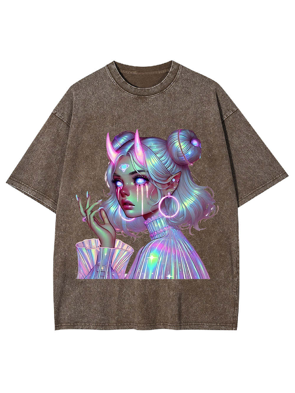 Neon Dreamscape Washed Tshirt