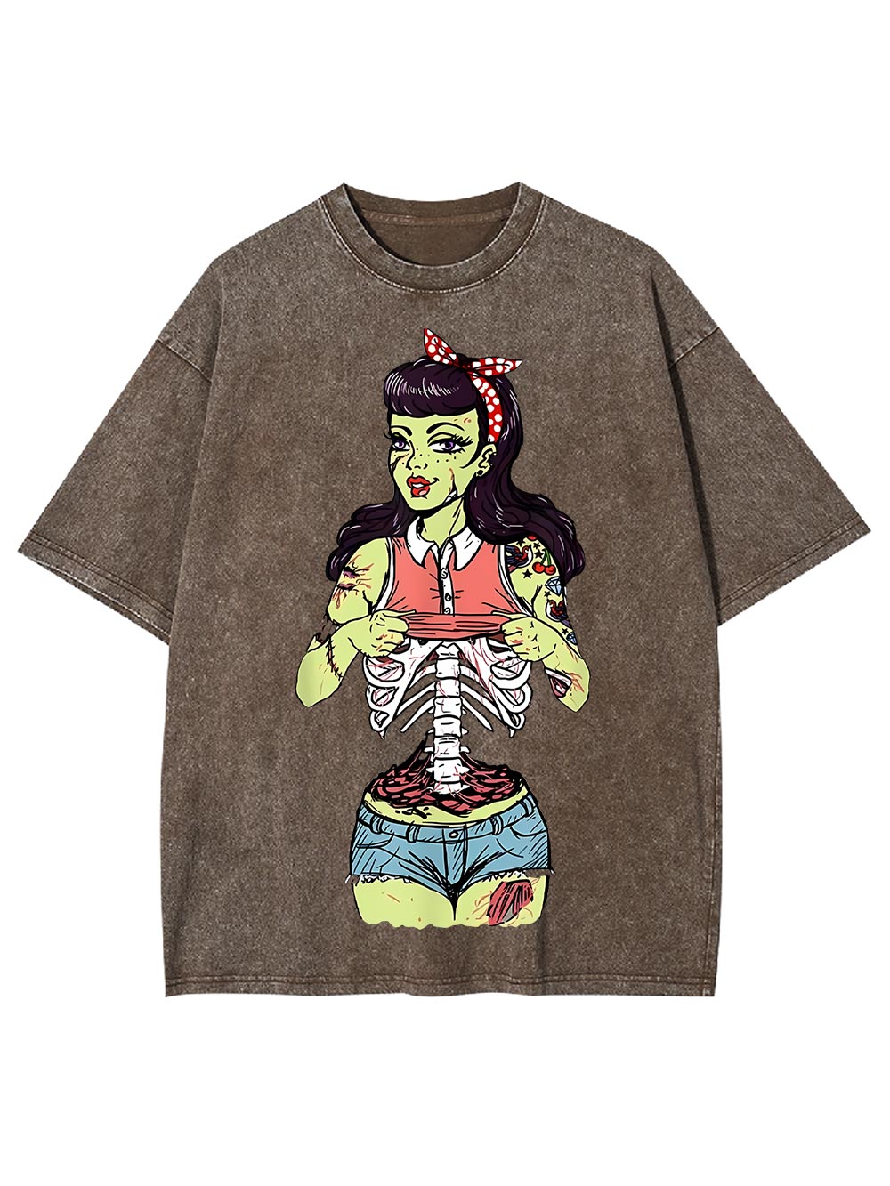 Zombie Girl Washed Tshirt