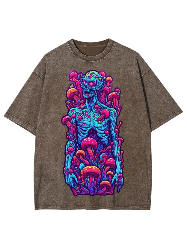 Mushroom Rebirth Washed Tshirt