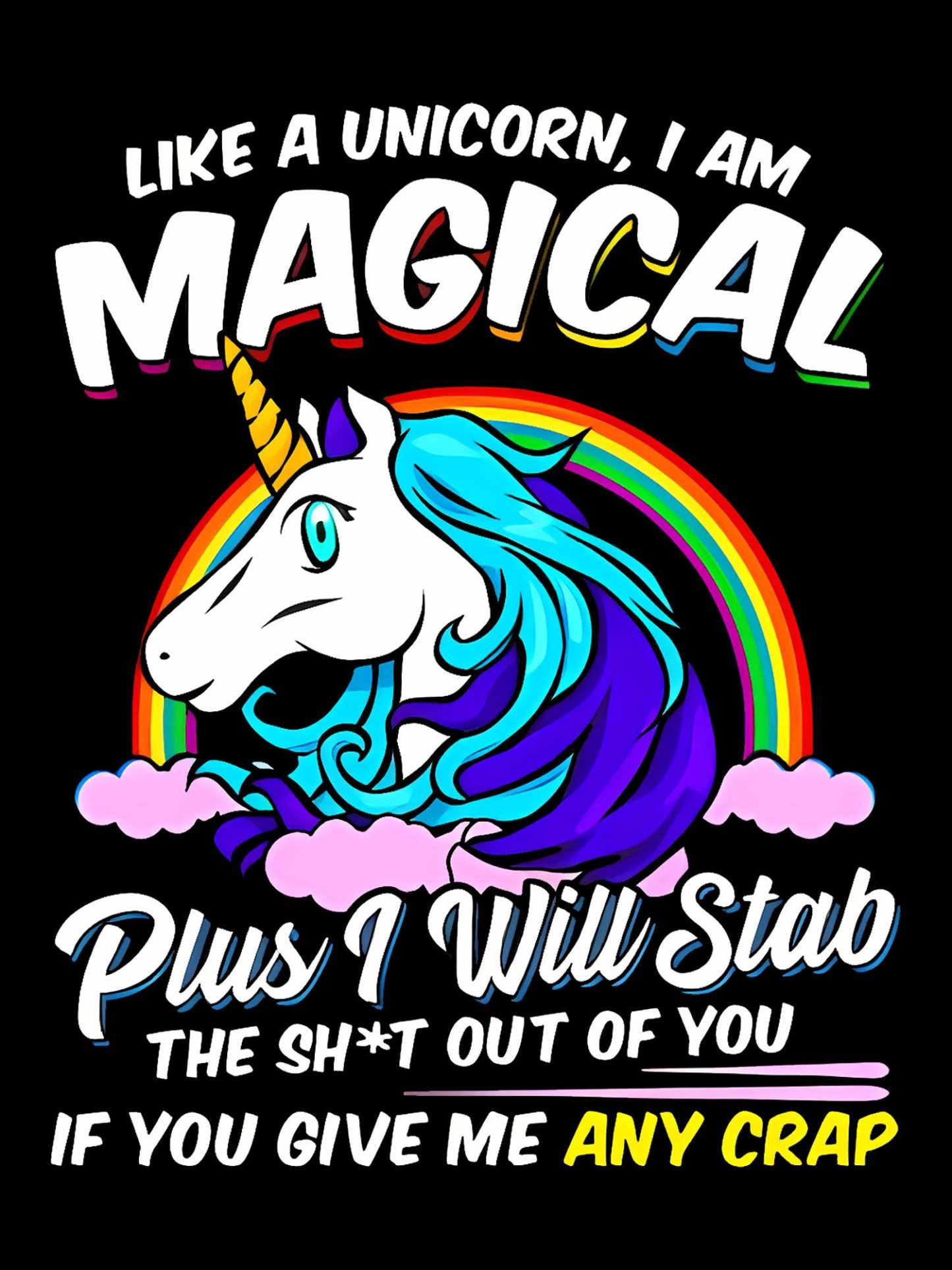 Like A Unicorn, I Am Magical Washed Tshirt
