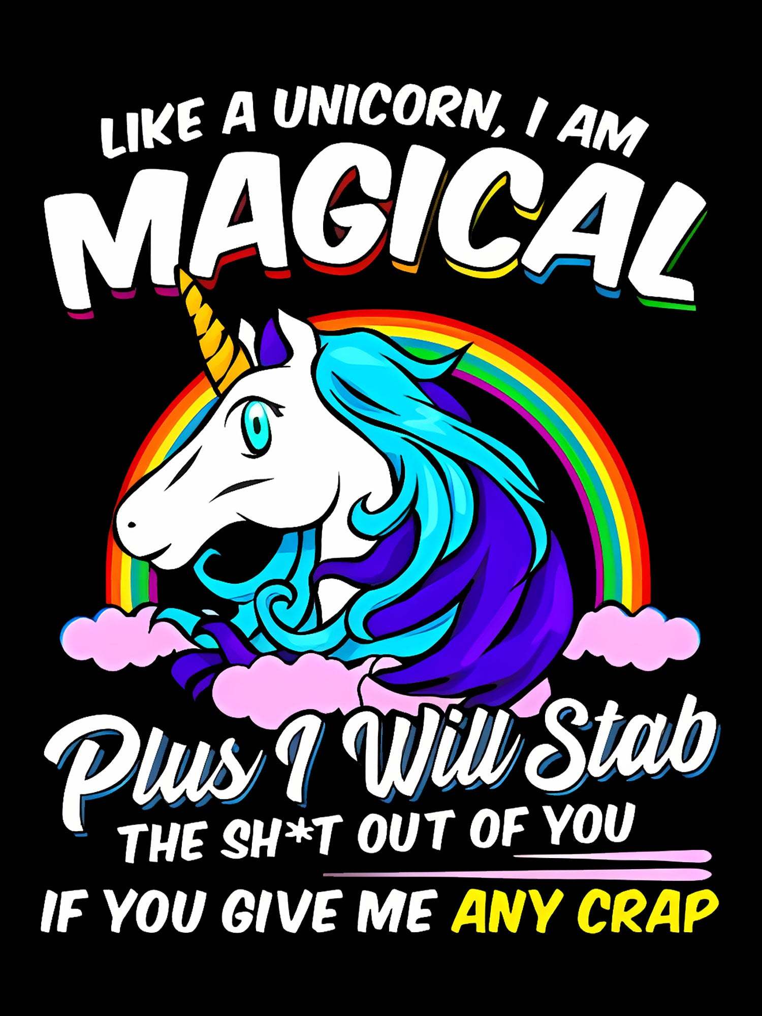Like A Unicorn, I Am Magical Washed Tshirt