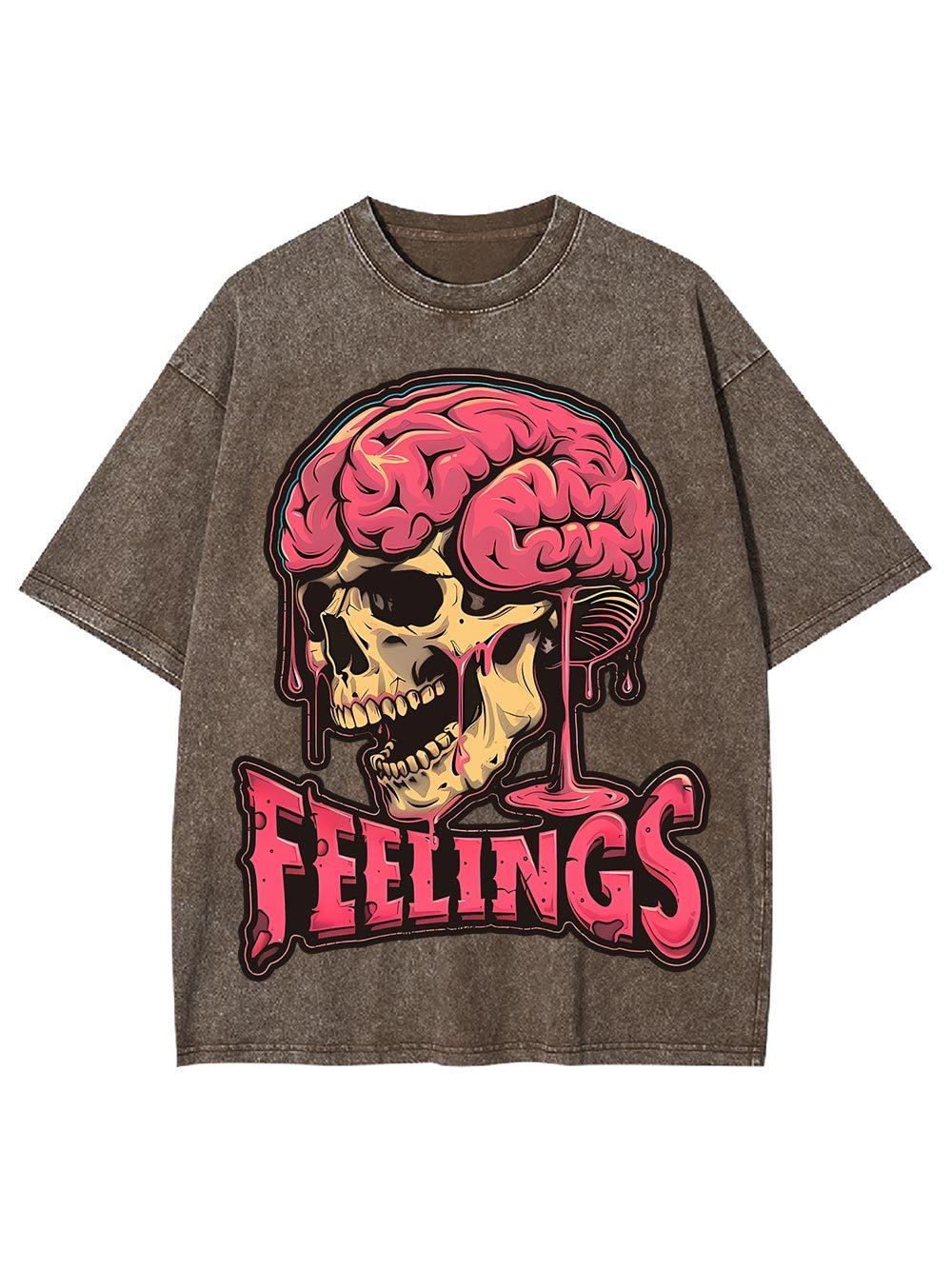 Brain Feelings Washed Tshirt