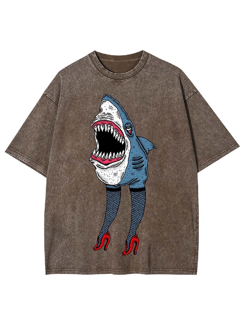 Fashionable Shark Washed Tshirt