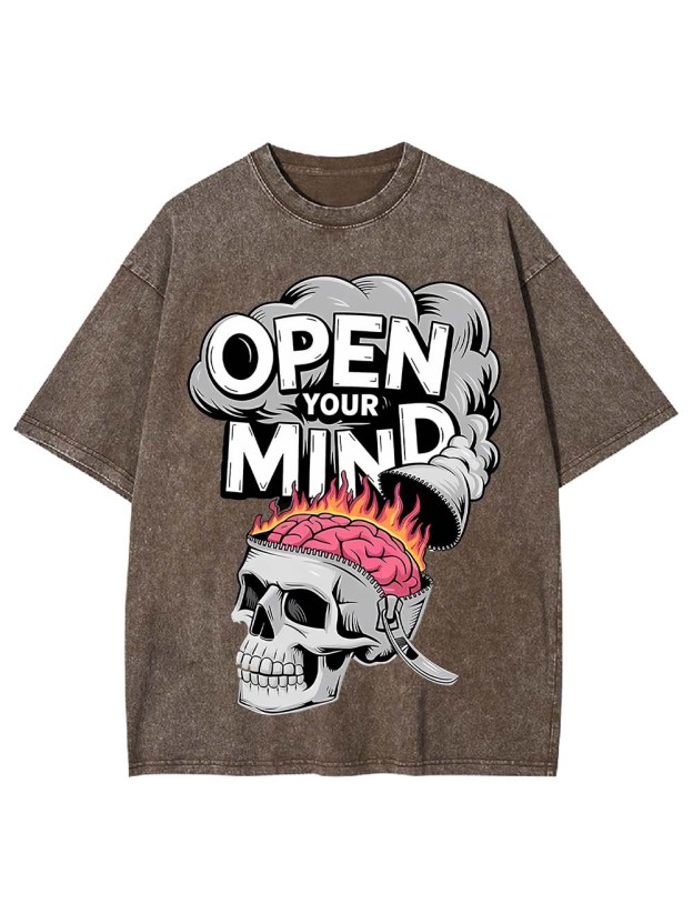 OPEN YOUR MIND WASHED TSHIRT