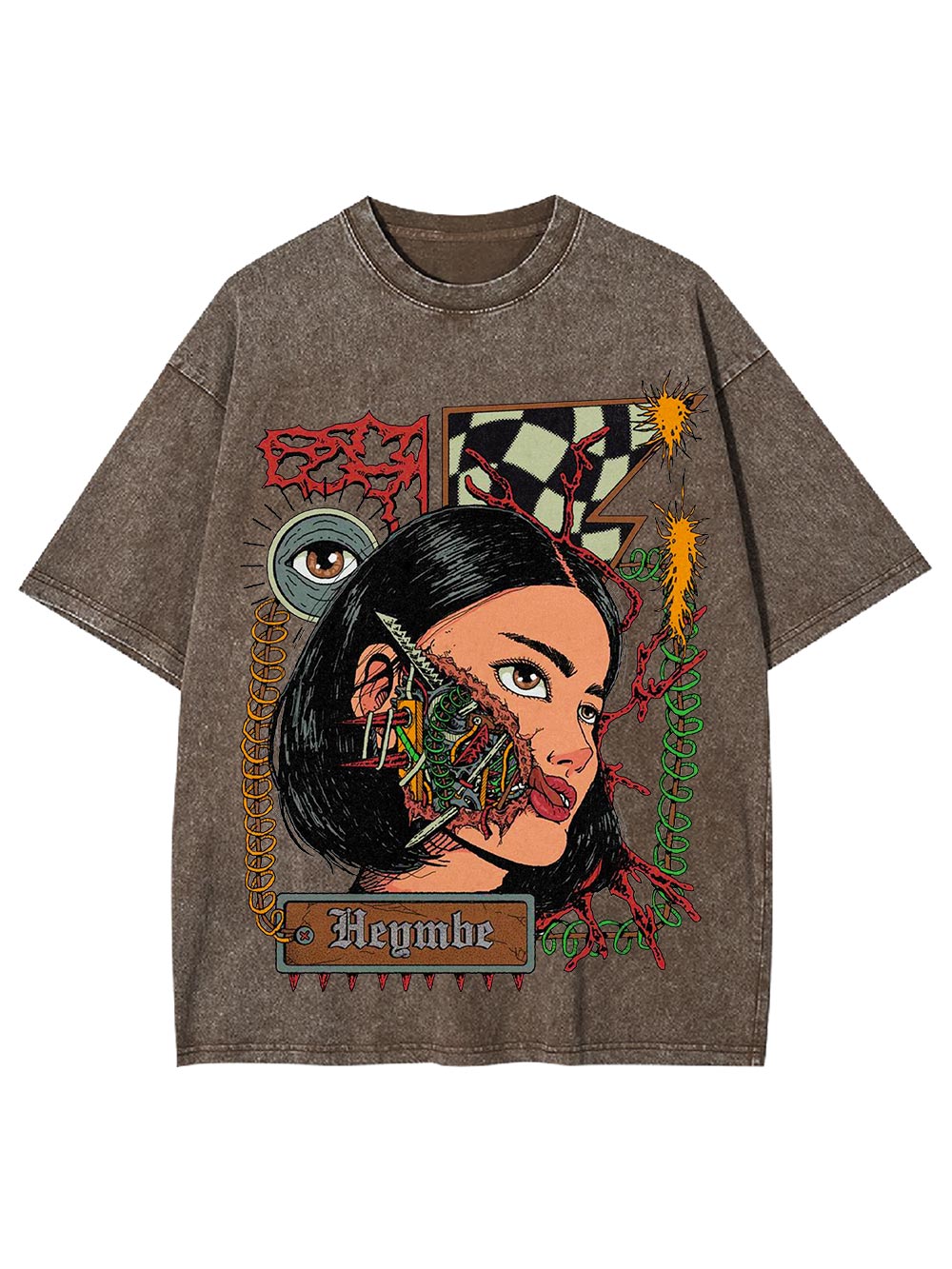 Fragmented Reality Washed Tshirt