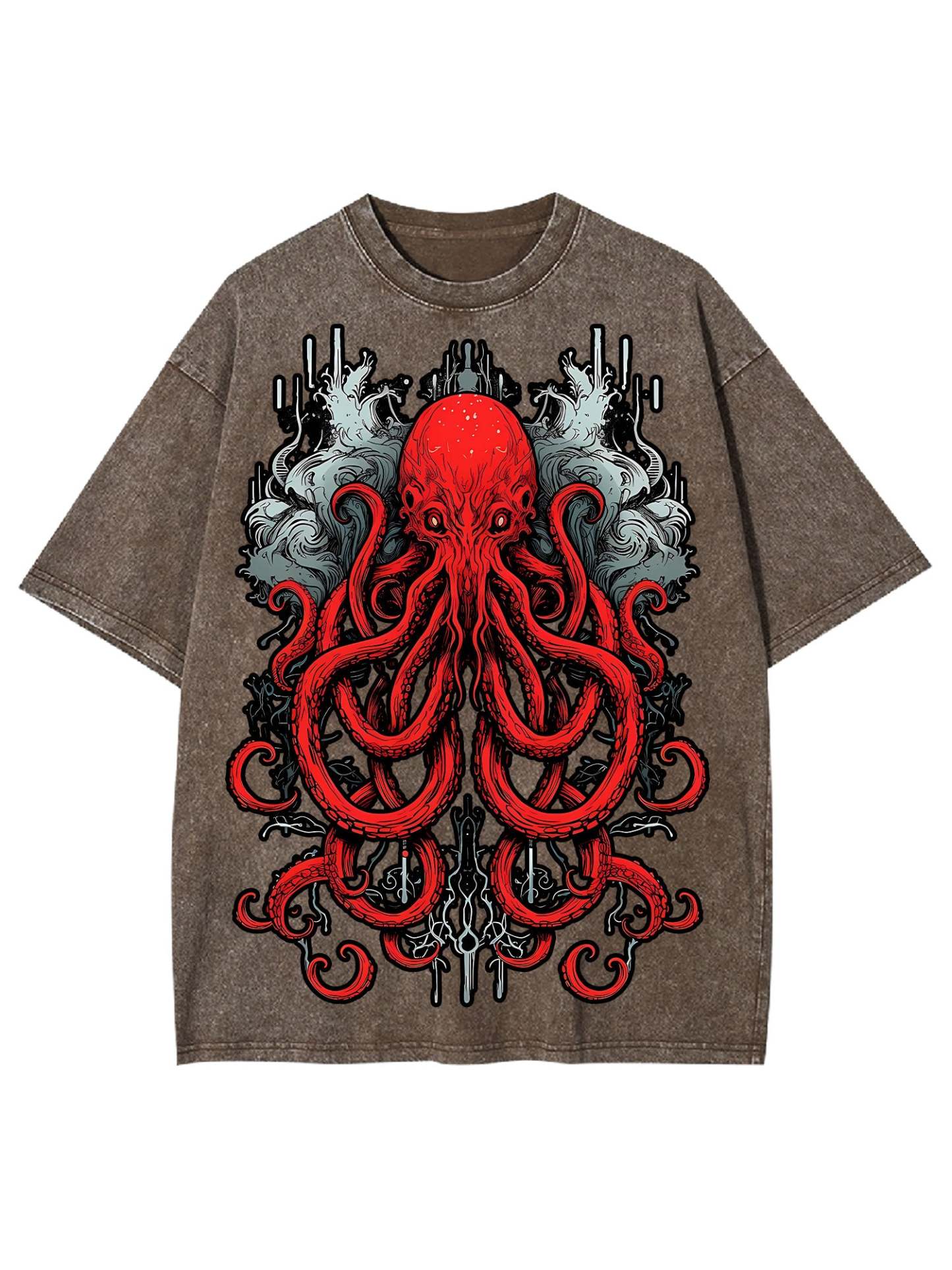 Abyssal Sea Monster Washed Tshirt