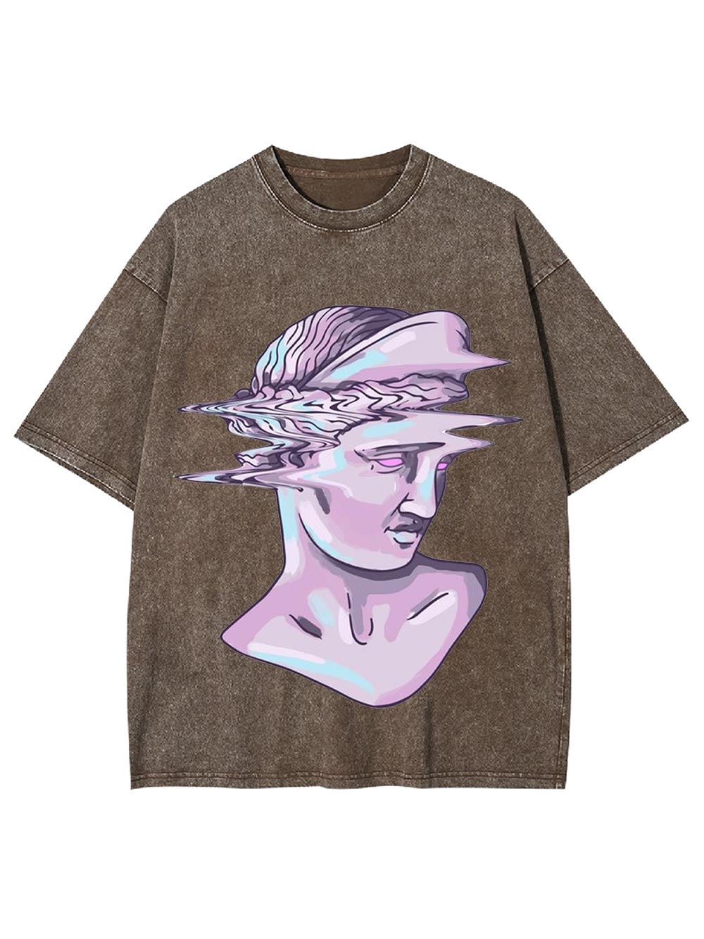 Glitched Statue Washed Tshirt