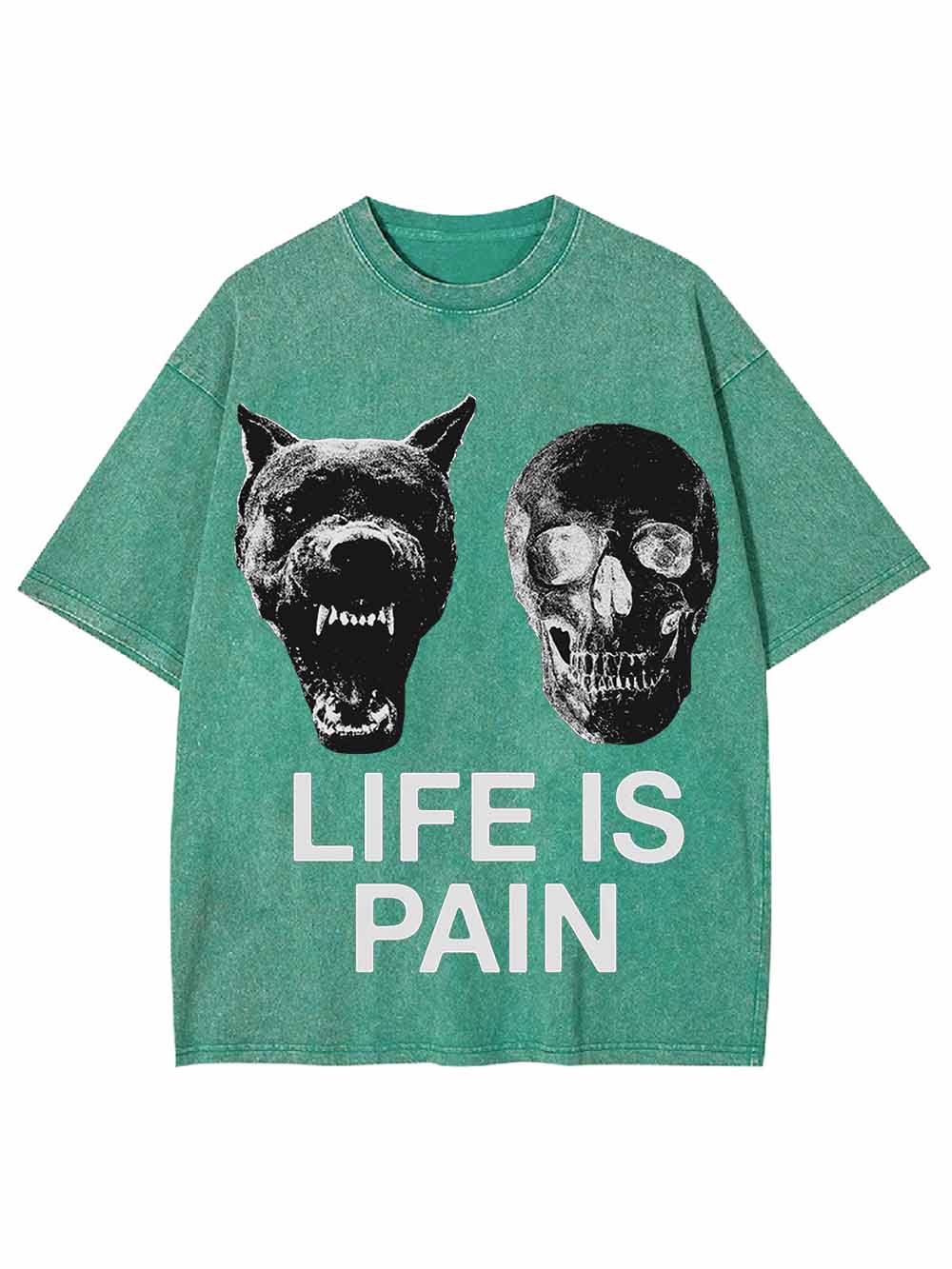 LIFE IS PAIN WASHED TSHIRT