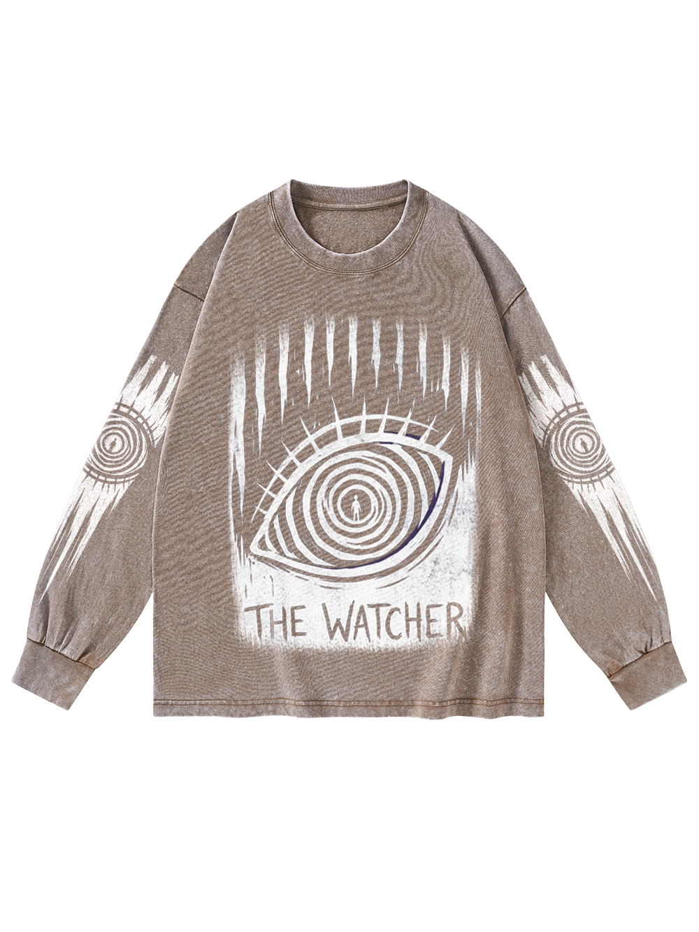 THE WATCHER WASHED LONG-SLEEVE GRAPHIC TSHIRT