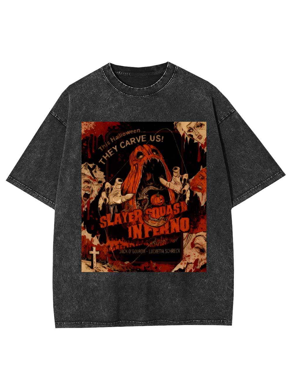 Slayer Squash Inferno Washed Tshirt