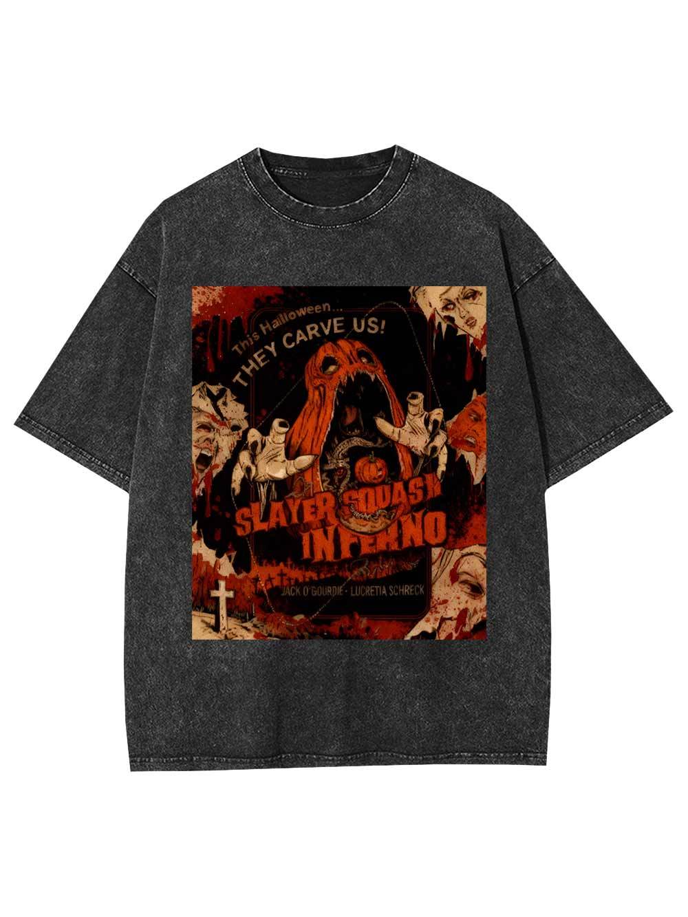 Slayer Squash Inferno Washed Tshirt