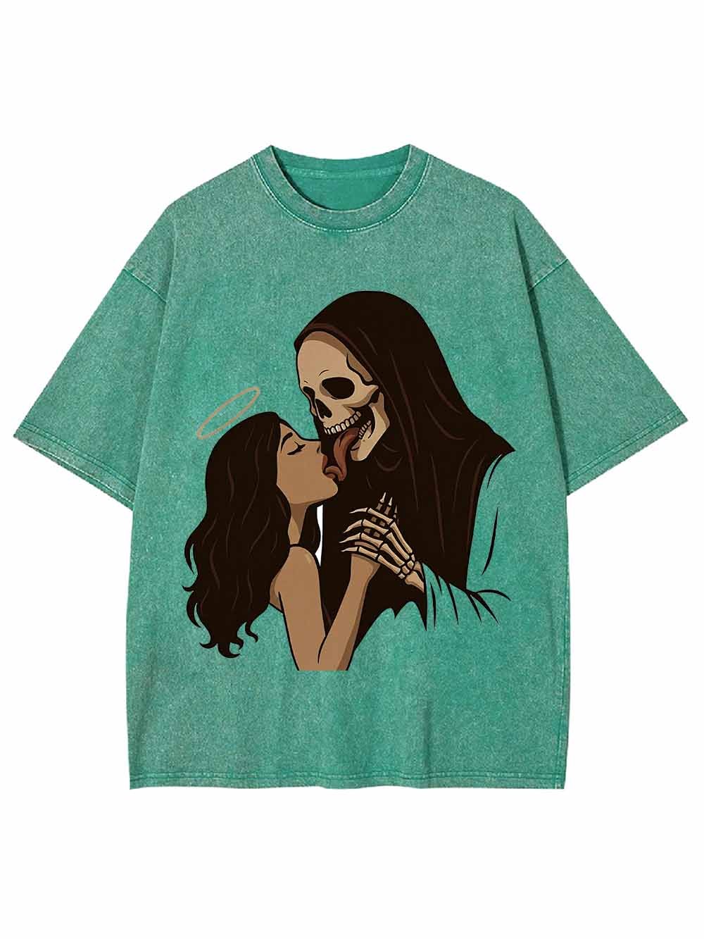 Angels And Skulls Washed Tshirt