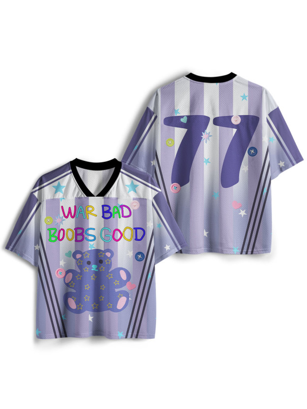 WAR BAD BOOBS GOOD Mesh Jersey