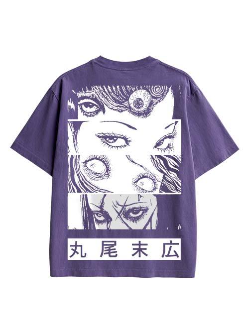Eyes Of The Unknown Double Sided Print Washed TShirt