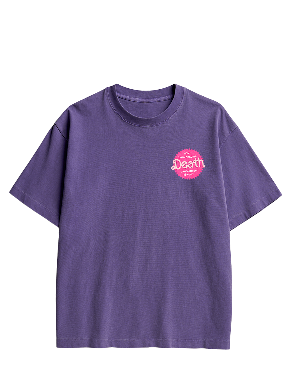 Sparkly Harbinger of Death Double Sided Print Washed TShirt