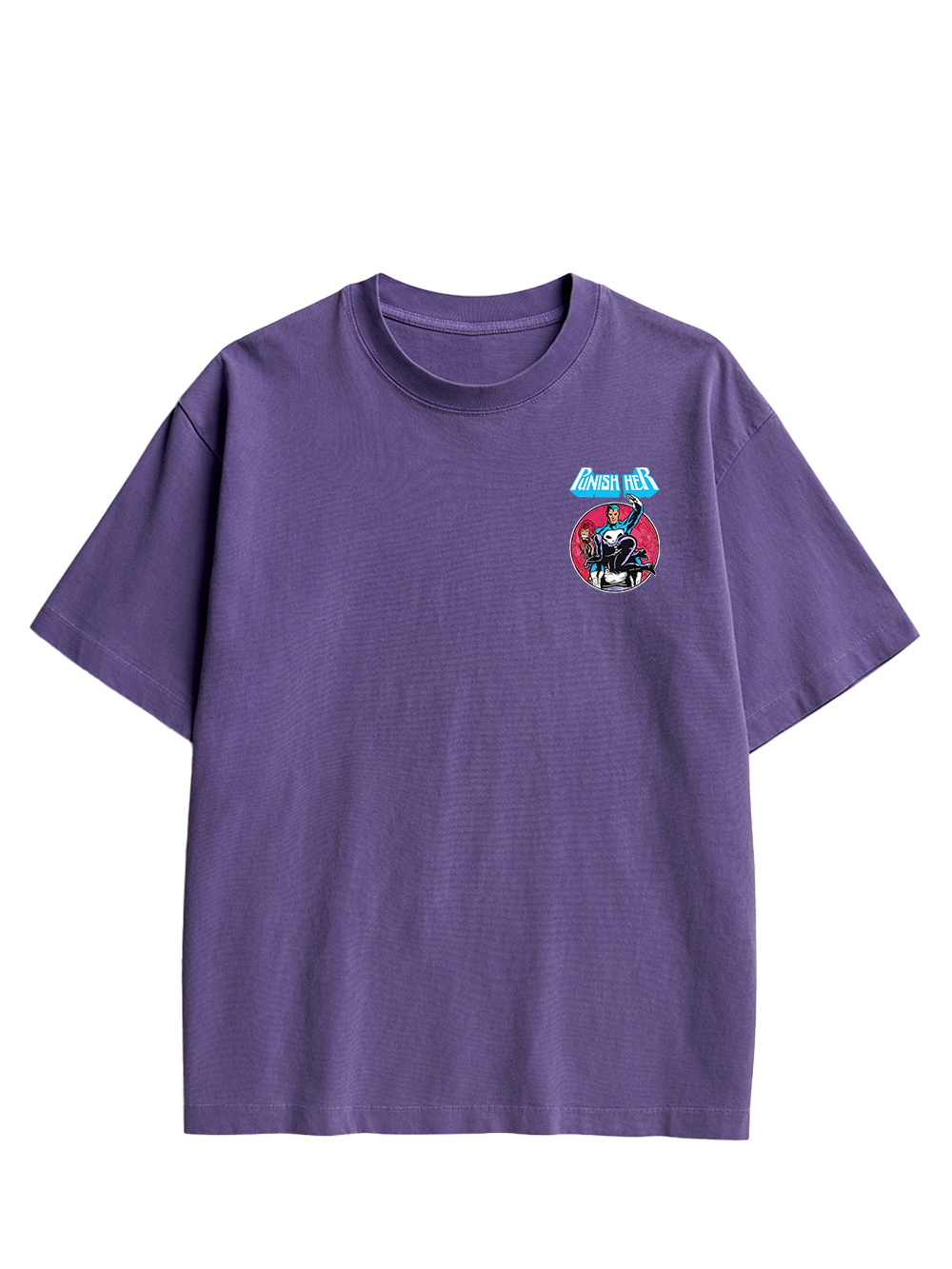 PUNISH HER DOUBLE SIDED PRINT WASHED TSHIRT