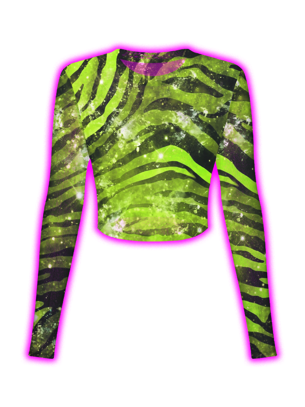 NEON ZEBRA MESH TOP