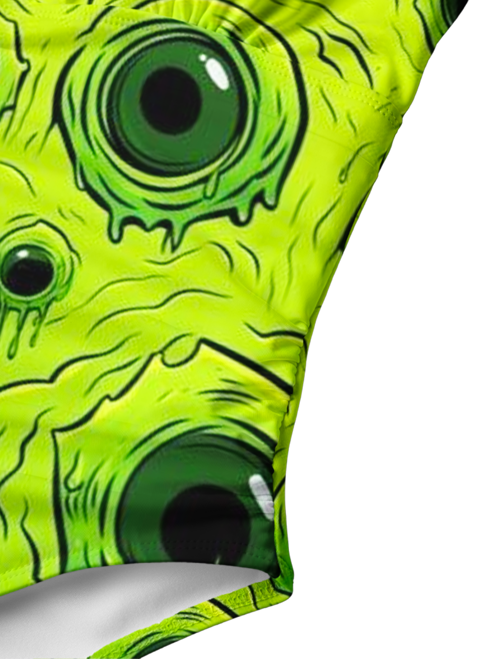 GREEN VISION V-NECK ONE PIECE SWIMSUIT