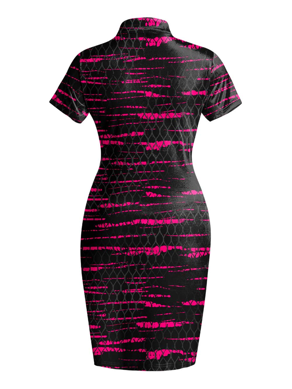 GRUNGE SLASH QIPAO MINI DRESS