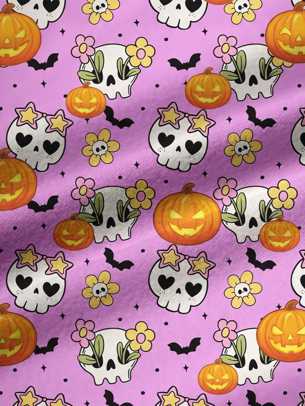 GOTH HALLOWEEN FULL-PRINT SPAGHETTI-STRAP TOP