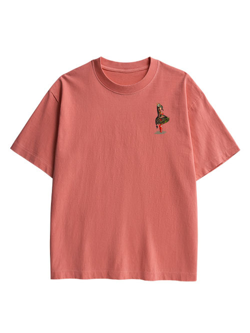 Tattooed Warrior Double Sided Print Washed TShirt