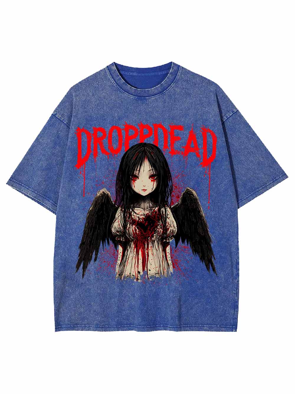 Black Wing Girl Washed Tshirt