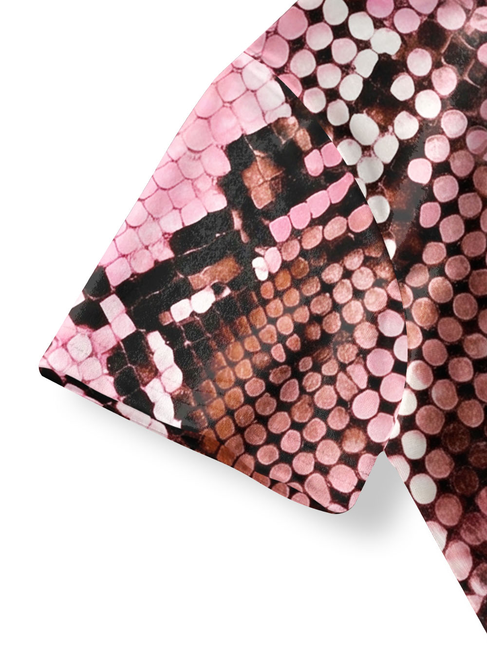 PINK SNAKE QIPAO MINI DRESS