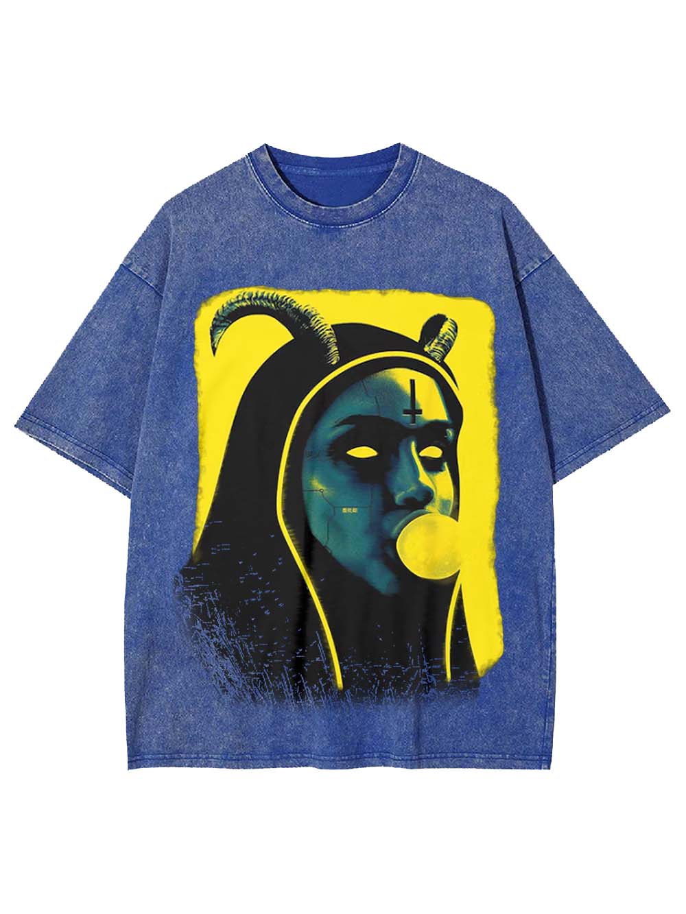 Nun Devil Horns Washed Tshirt