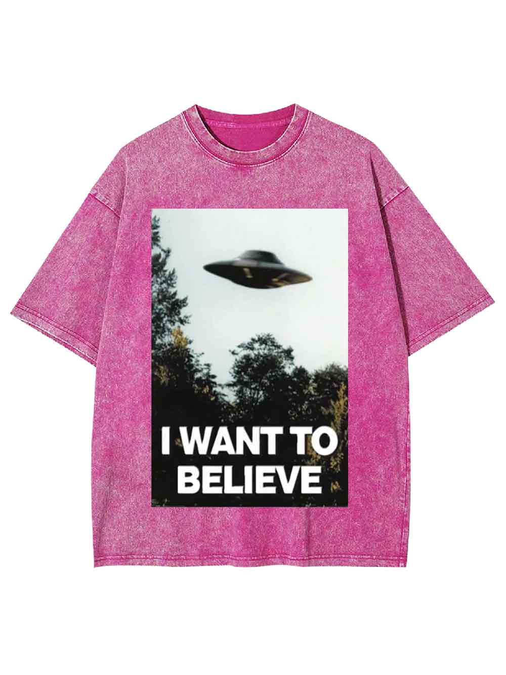 I WANT TO BELIEVE WASHED TSHIRT