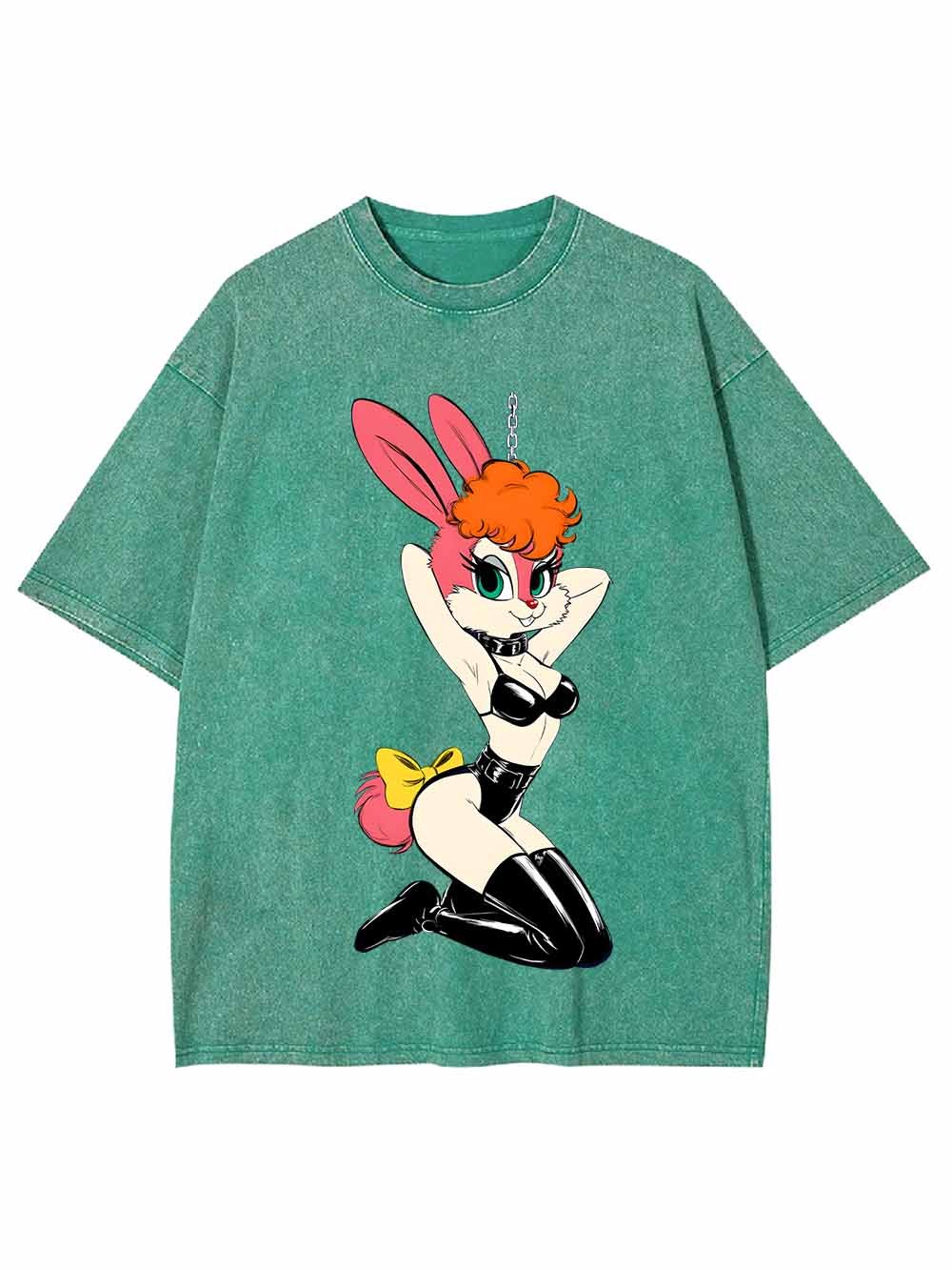 Sexy Bunny Girl Washed Tshirt