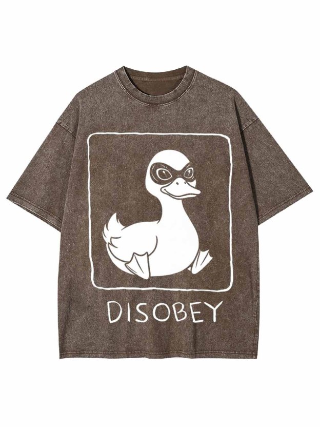 Disobey Duck Washed Tshirt