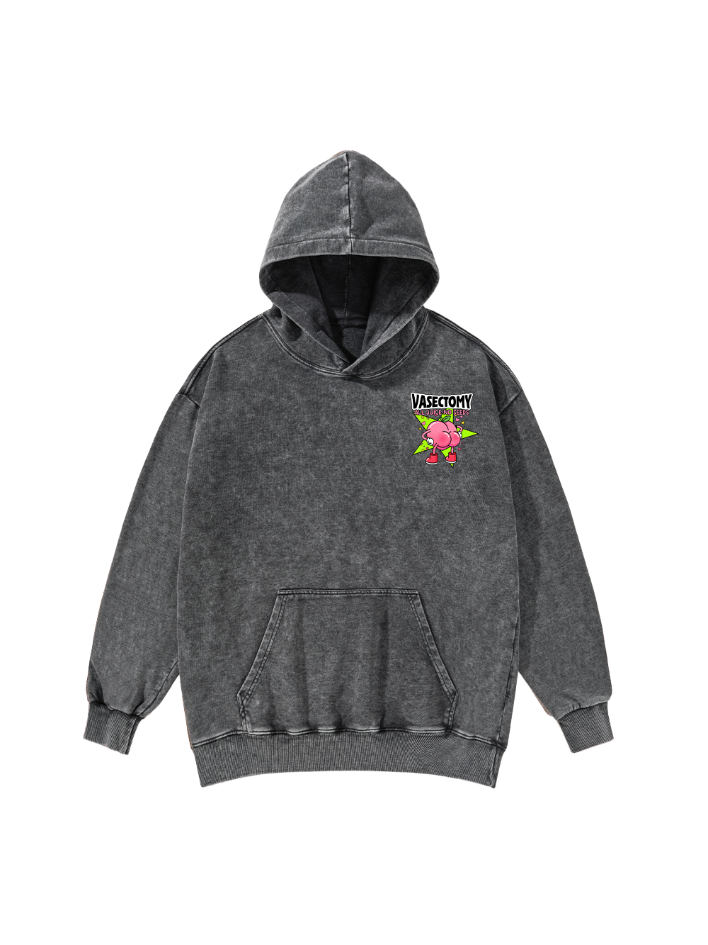 VASECTOMY ALL JUICE NO SEEDS WASHED HOODIE