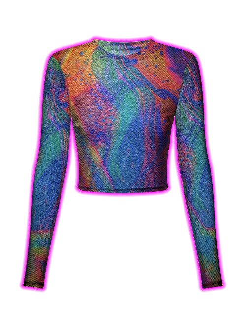 Dreamy Swirls Mesh Top