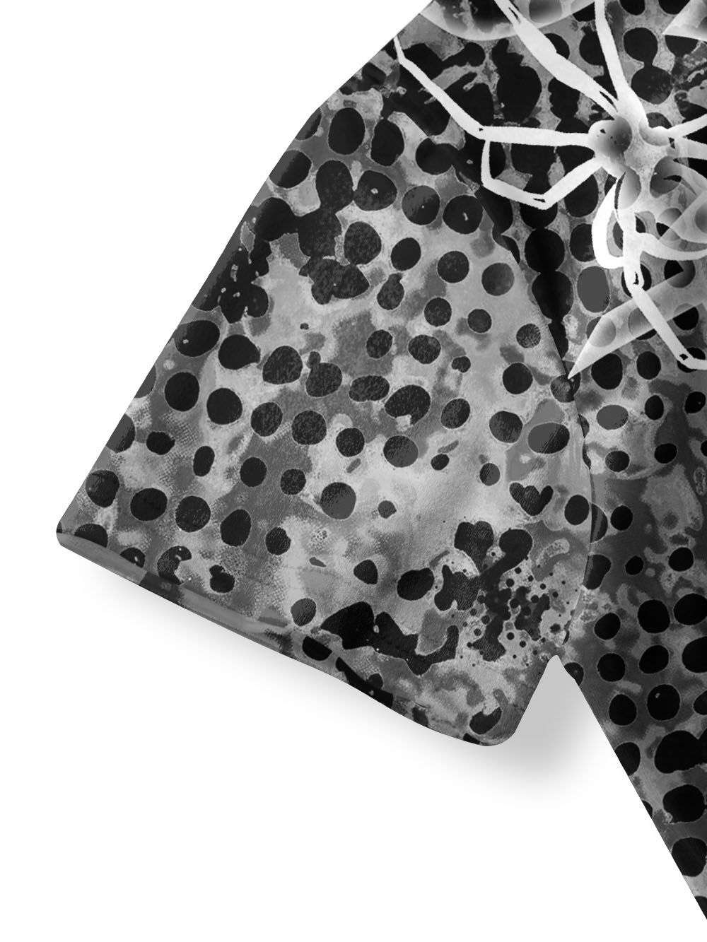 MONO GRUNGE QIPAO MINI DRESS
