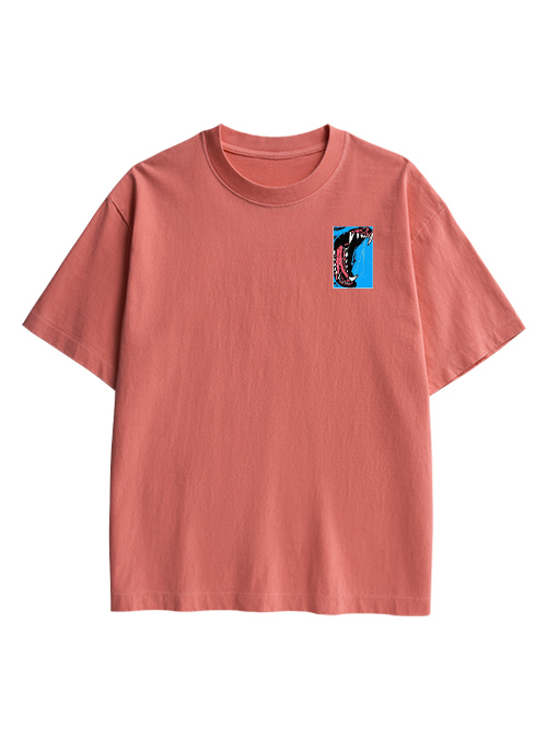 Beast Roar Double Sided Print Washed TShirt