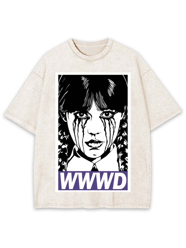 Braided Girl Washed Tshirt