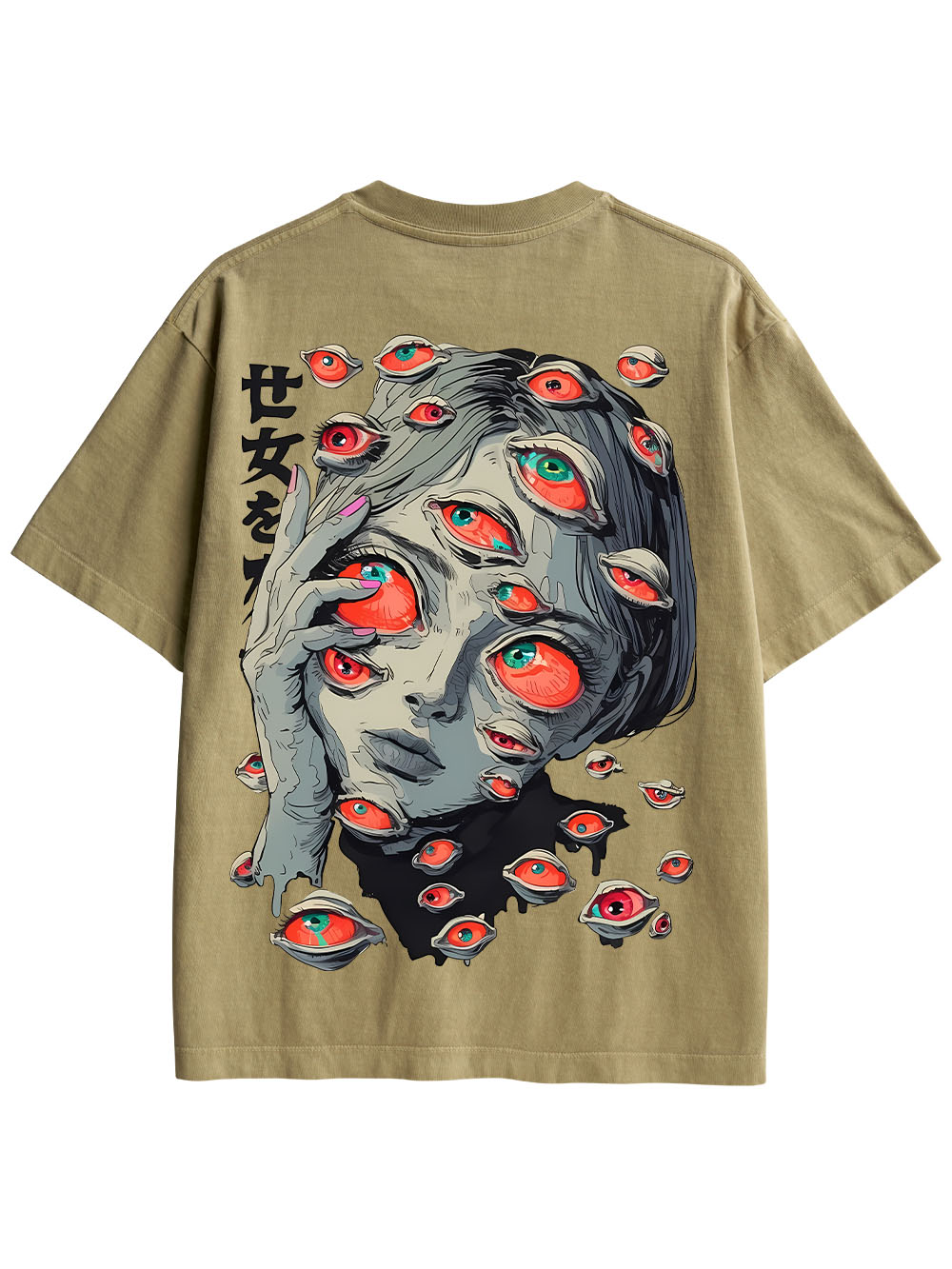 EYES OF THE UNSEEN DOUBLE SIDED PRINT WASHED TSHIRT