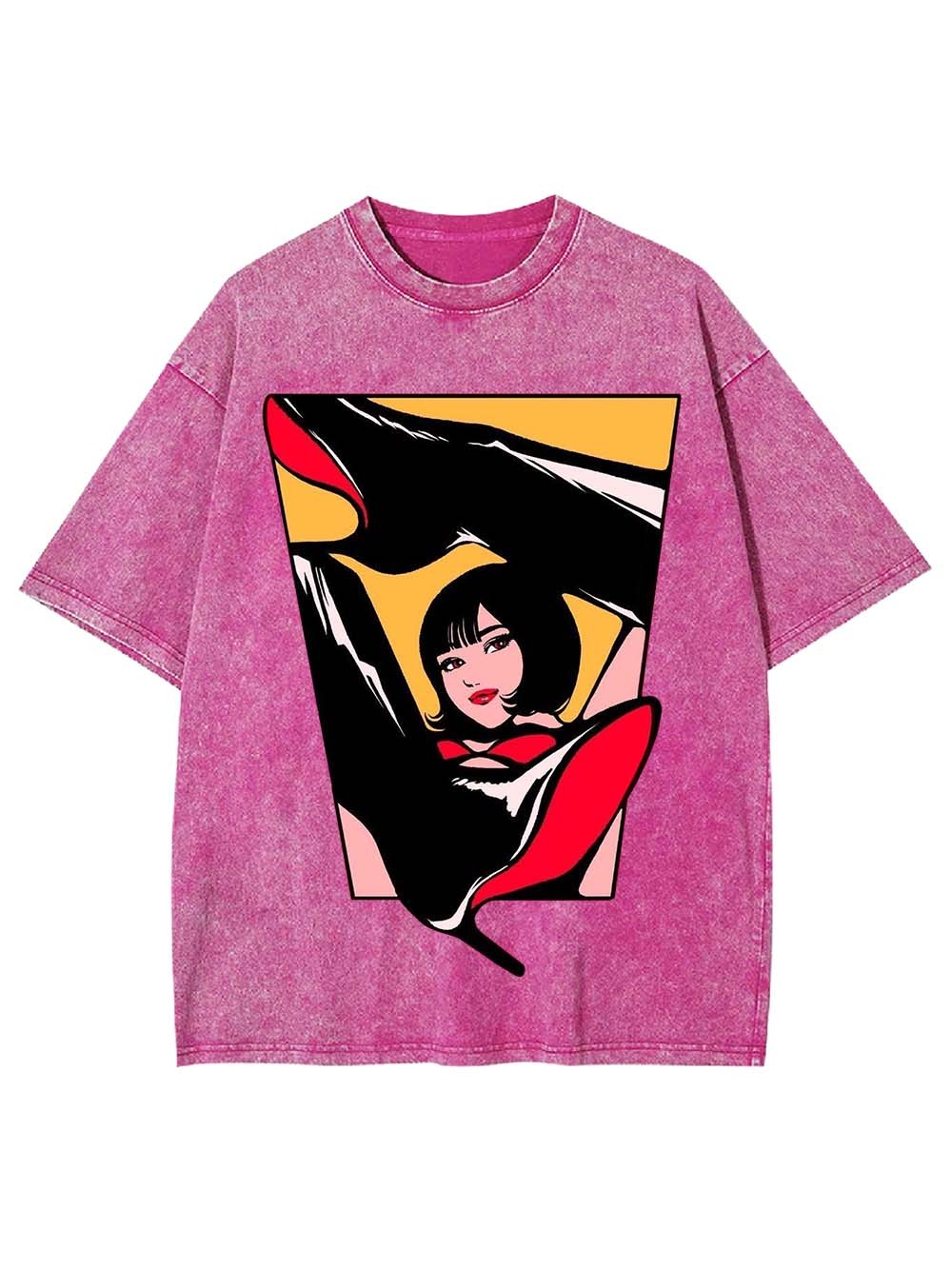 Boots Girl Washed Tshirt