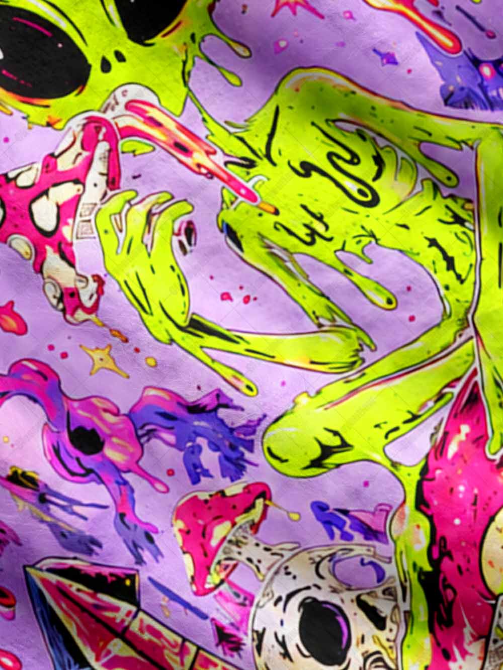 TRIPPY ALIEN UGLY CARDIGAN SWEATERS